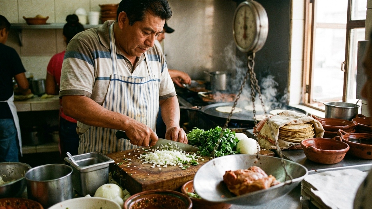 Control de merma y pesaje de insumos en cocina