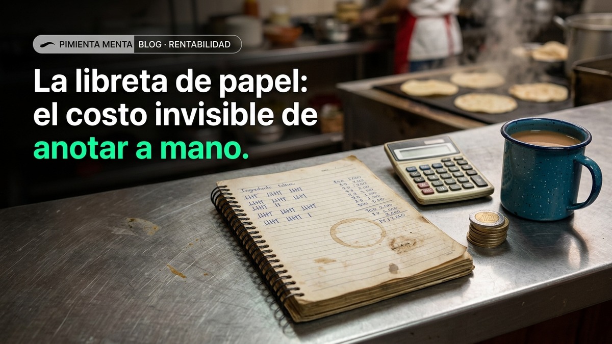 Libreta florete de contabilidad manual con calculadora y cambio