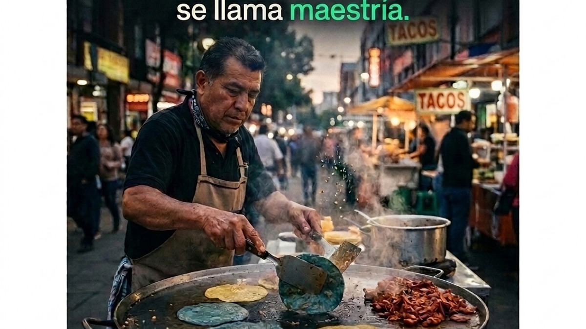 Servicio rápido de comandas en mostrador de comida mexicana